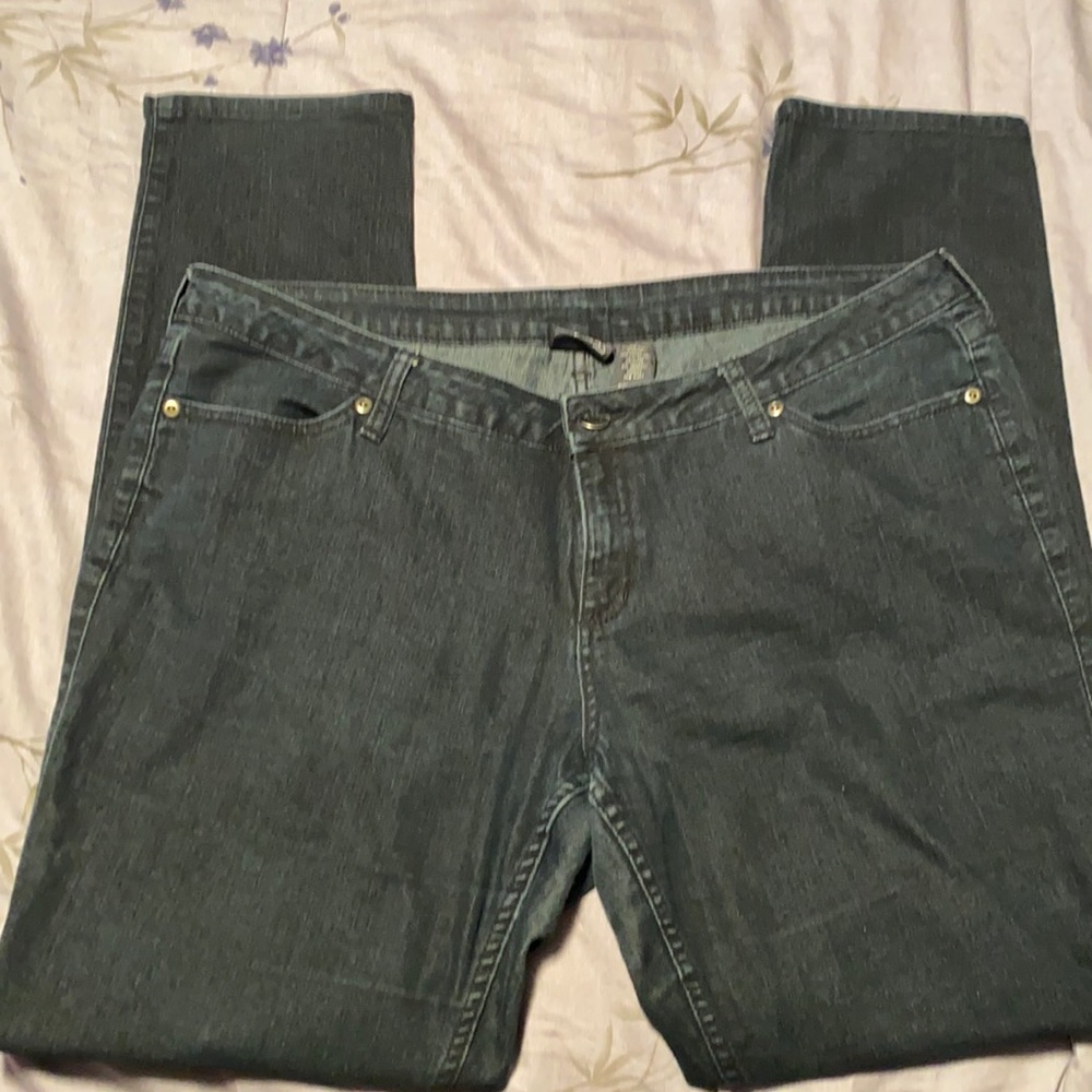 City Streets Dark Blue Denim Jeans.